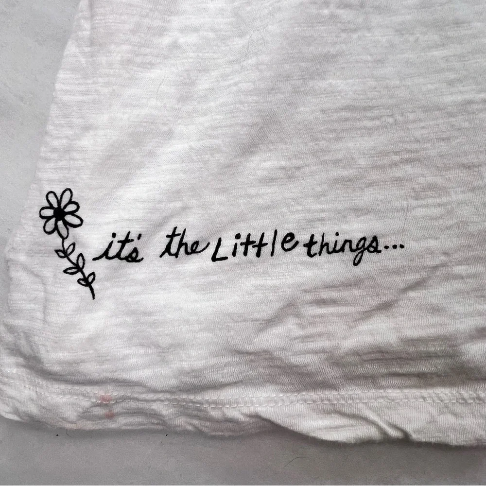 Natural Life Womens Oversized Cotton Doodle Tee Sz XXL Boho Hippie Casual - Picture 10 of 14